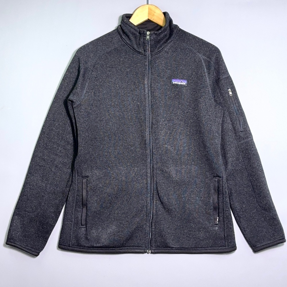 Patagonia Better Sweater Jacket Womens Size Large Full Zip Fleece Charcoal Grey
